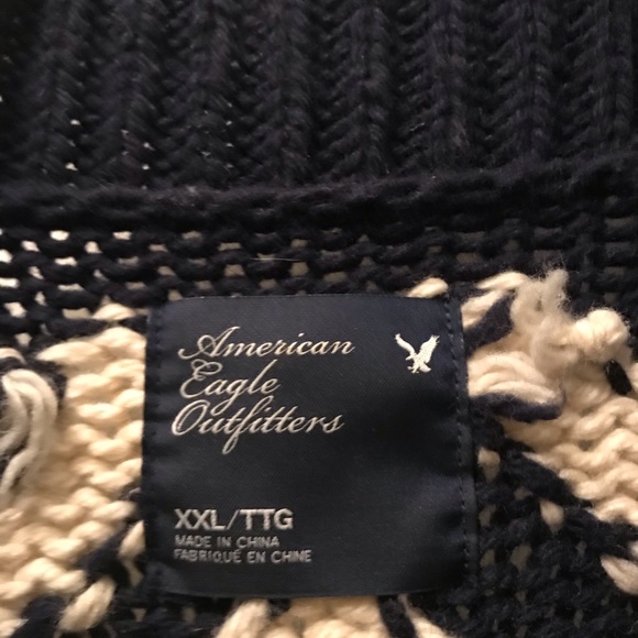 American Eagle Fair Isle ToggleWrap Sweater - Picture 4 of 5